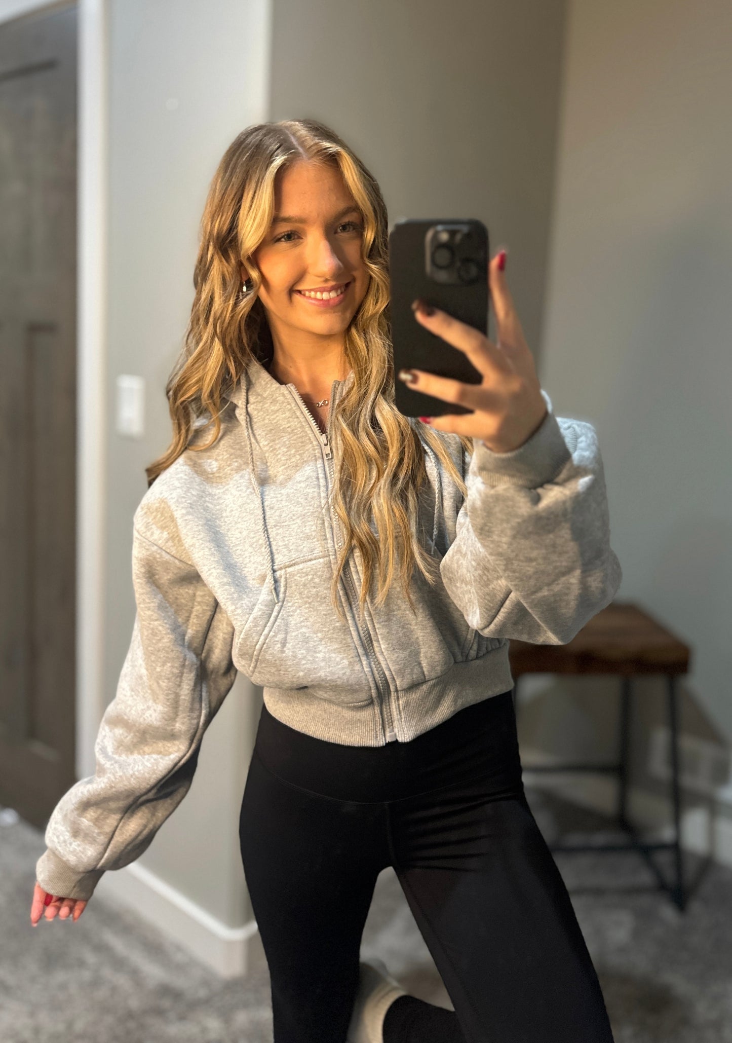 Heather Haven Cropped Hoodie