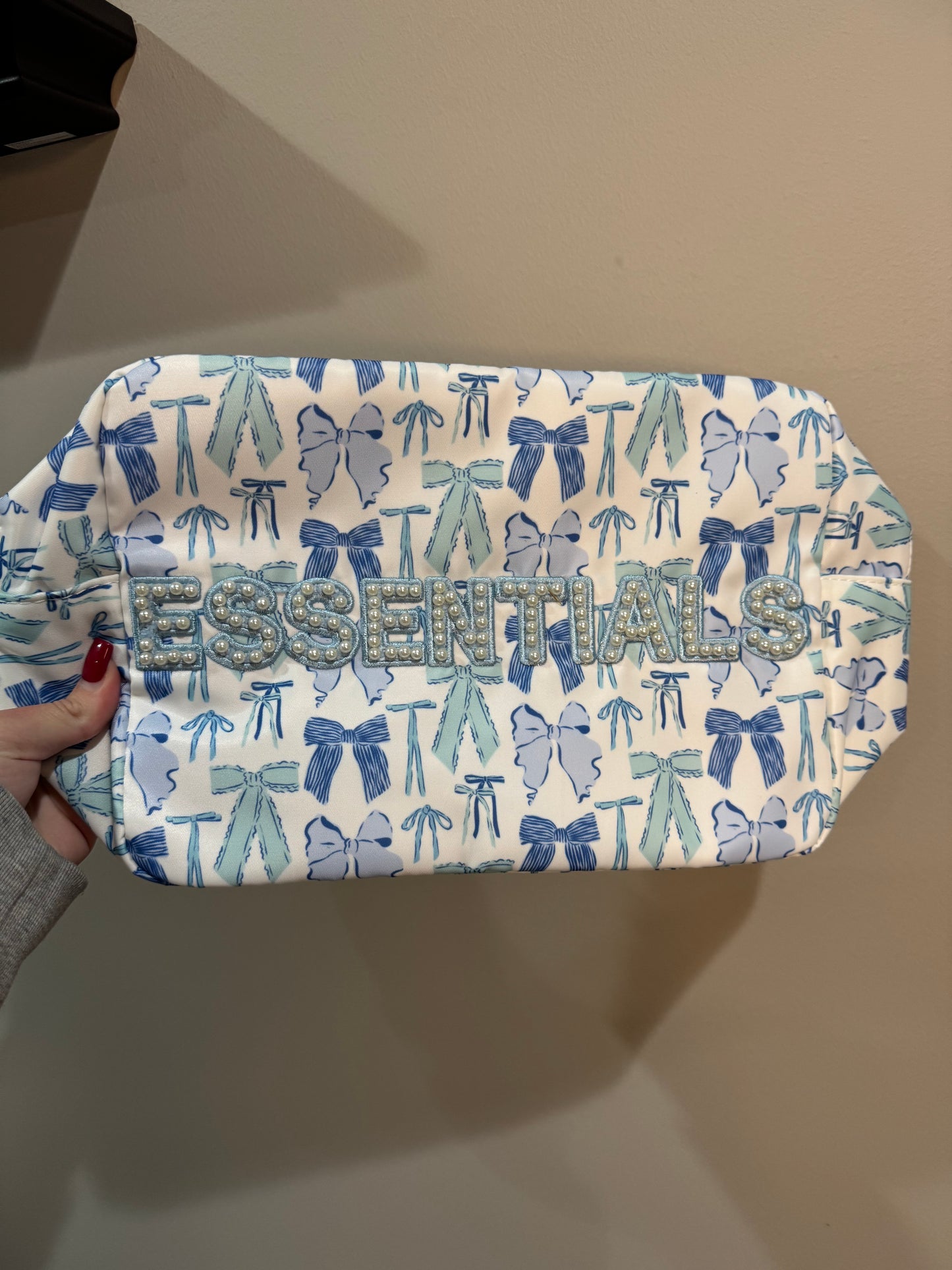 Blue Bow Essentials Tote Bag