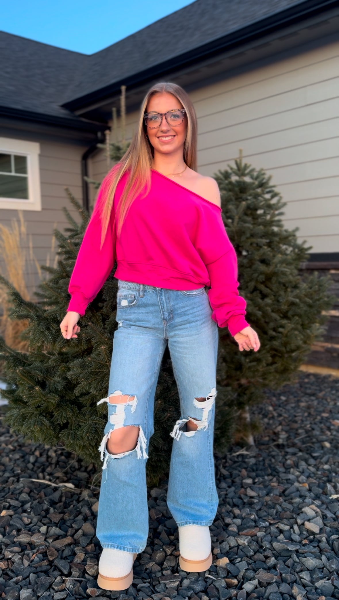 Be Mine Pullover - Pink