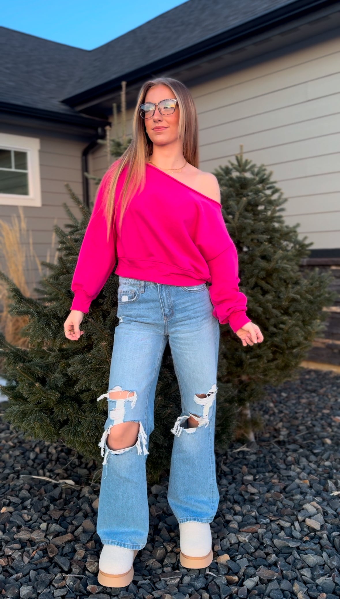Be Mine Pullover - Pink