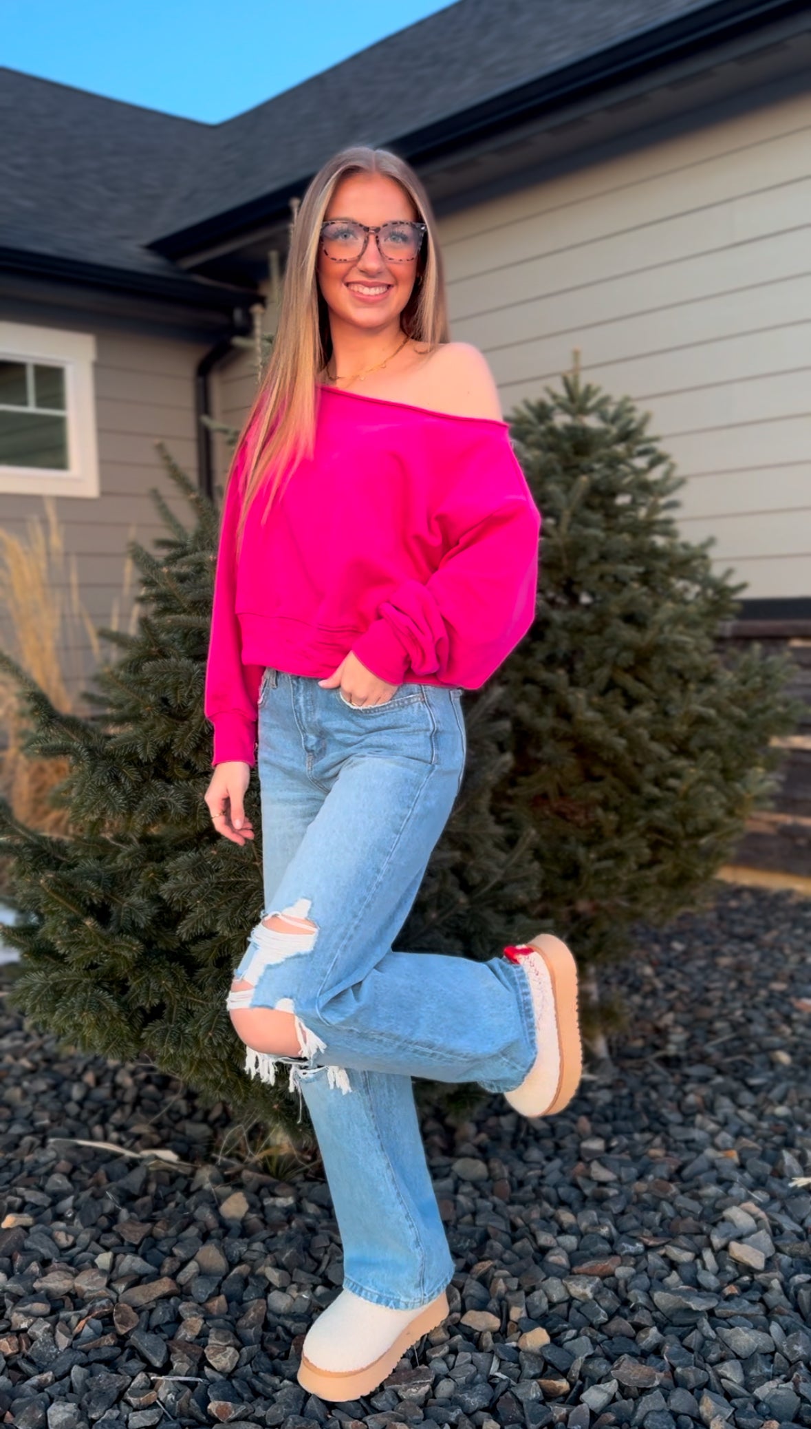 Be Mine Pullover - Pink