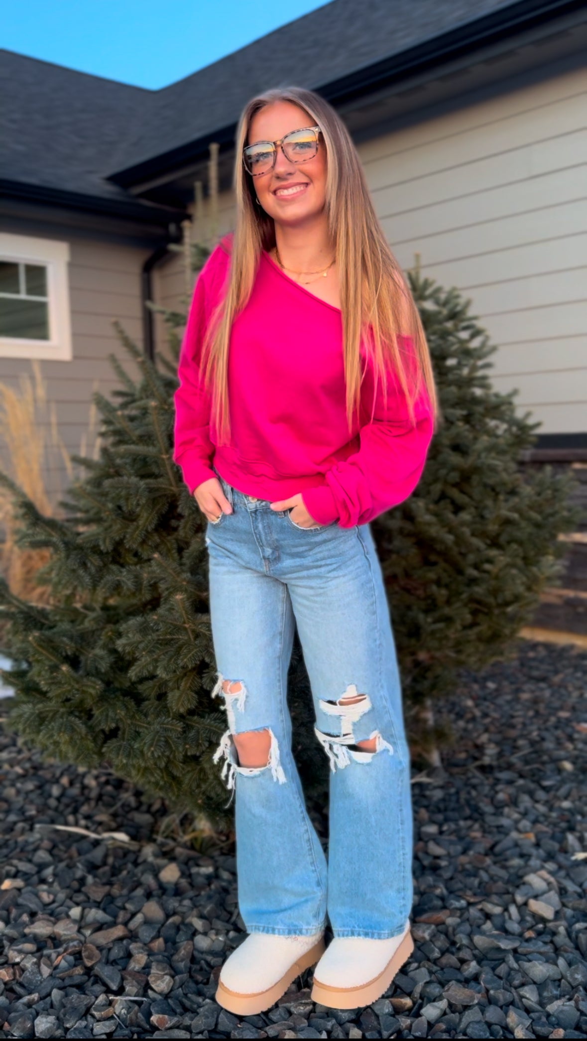 Be Mine Pullover - Pink