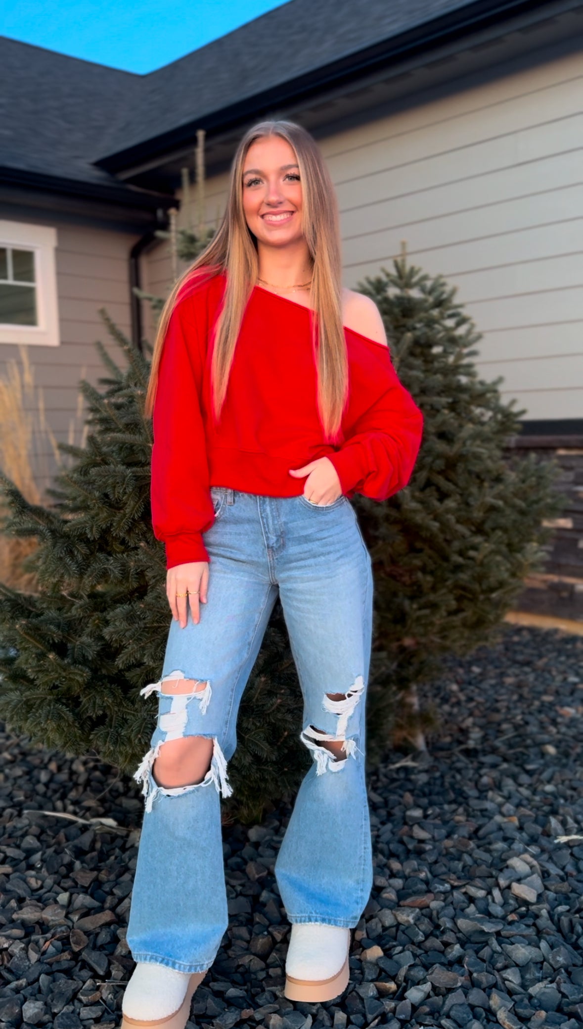 Be Mine Pullover - Red