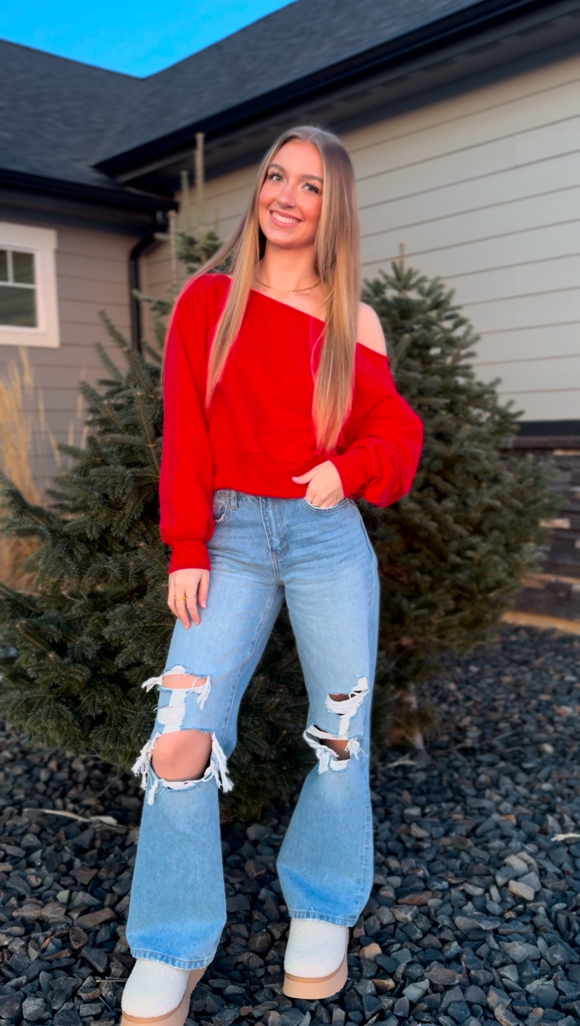 Be Mine Pullover - Red
