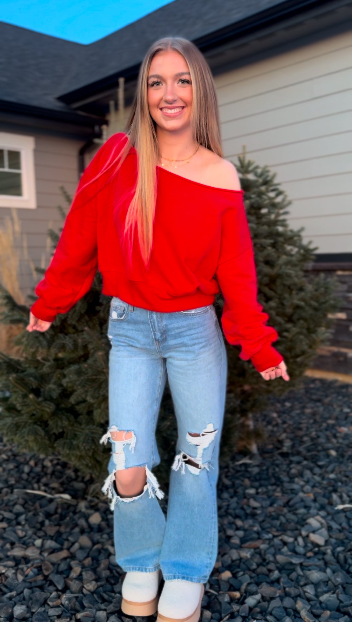 Be Mine Pullover - Red