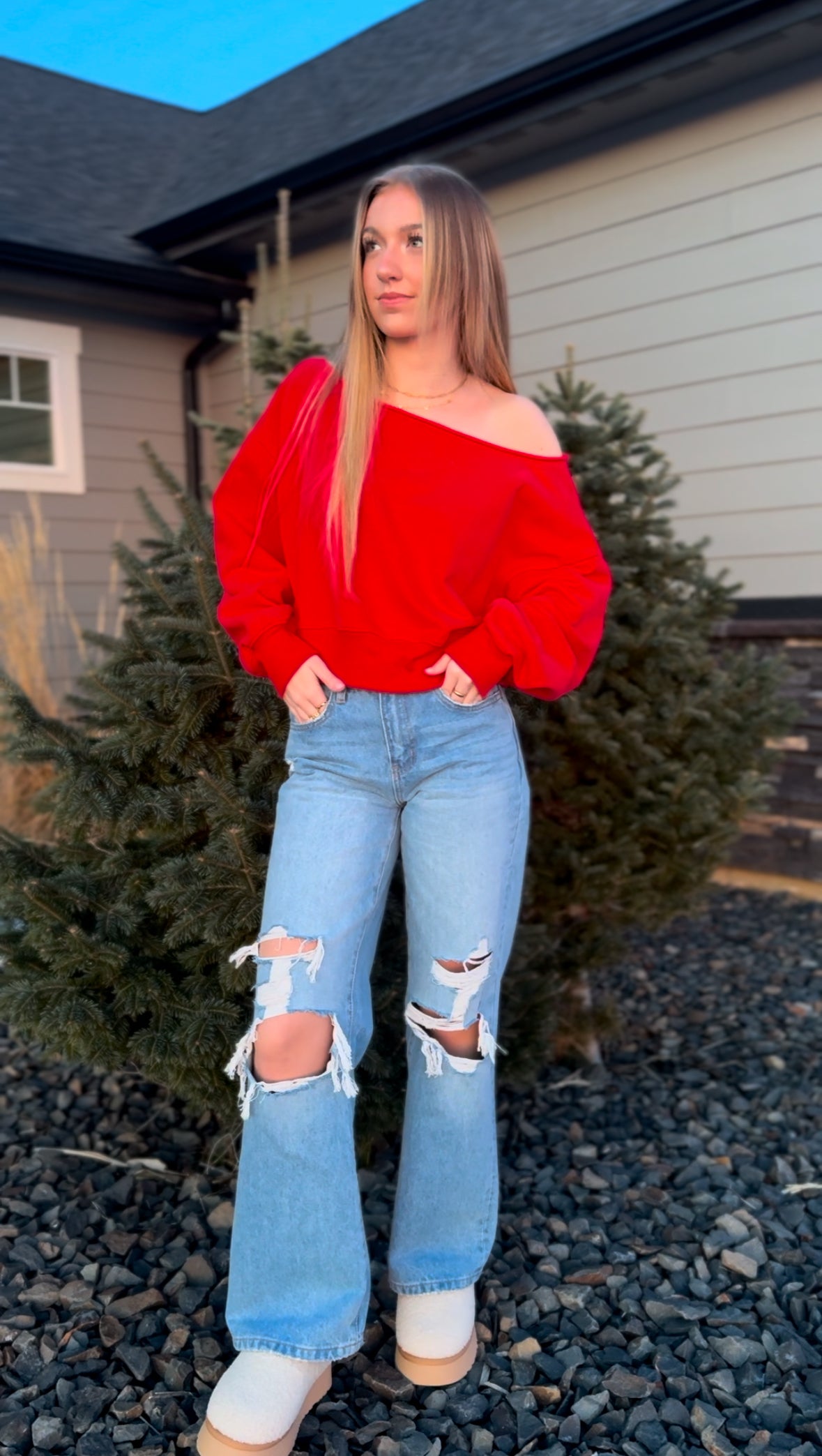 Be Mine Pullover - Red