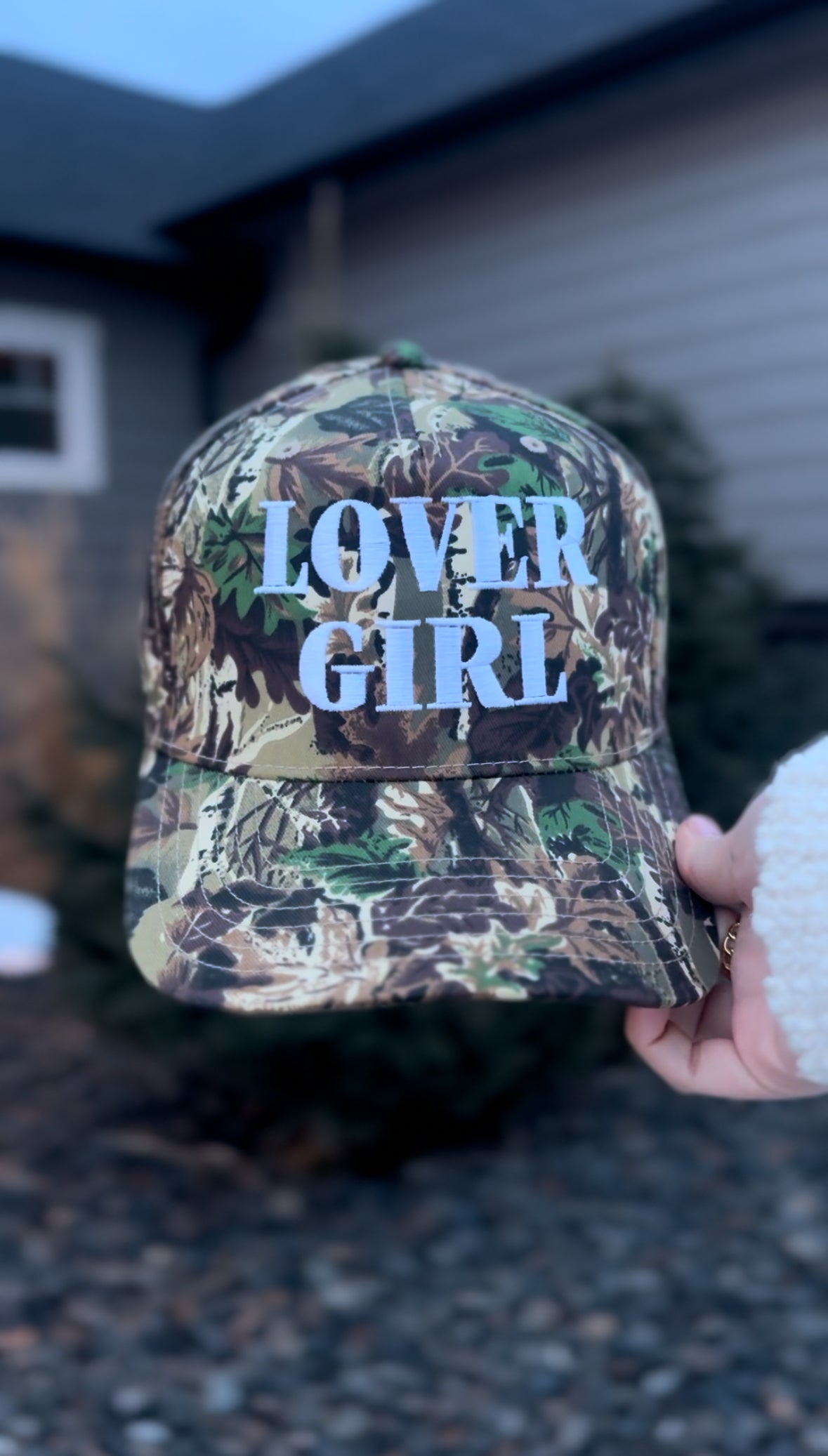 "Lover Girl" Camo Trucker Hat