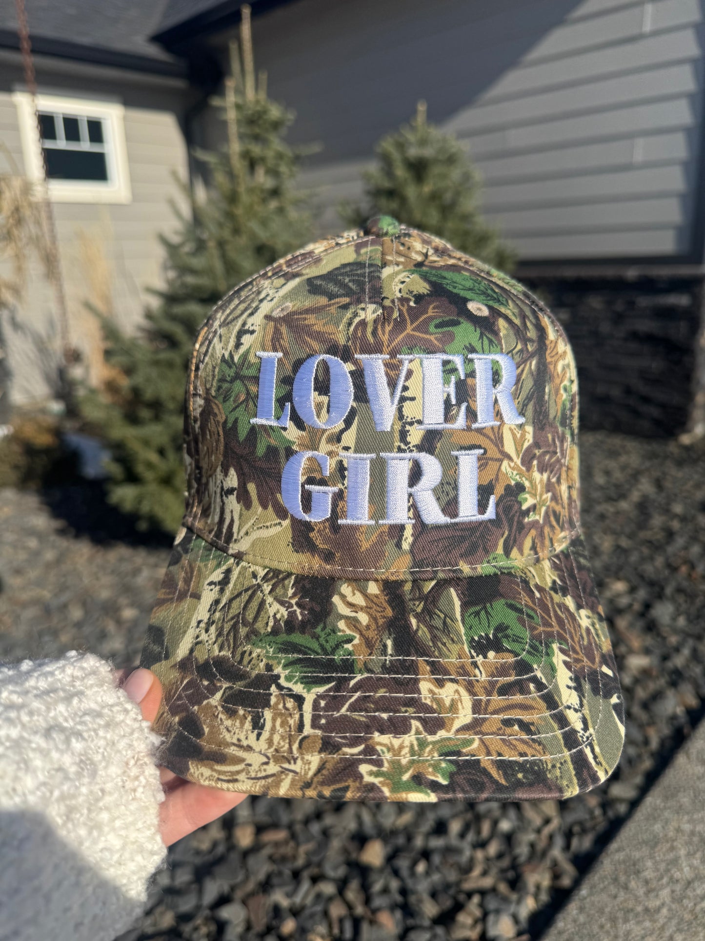 "Lover Girl" Camo Trucker Hat