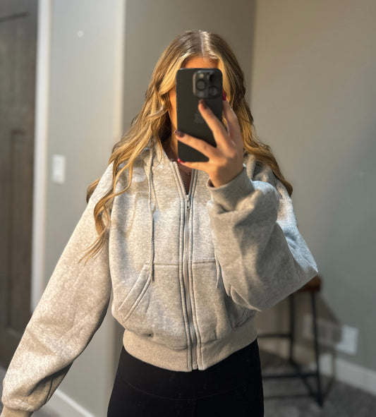 Heather Haven Cropped Hoodie