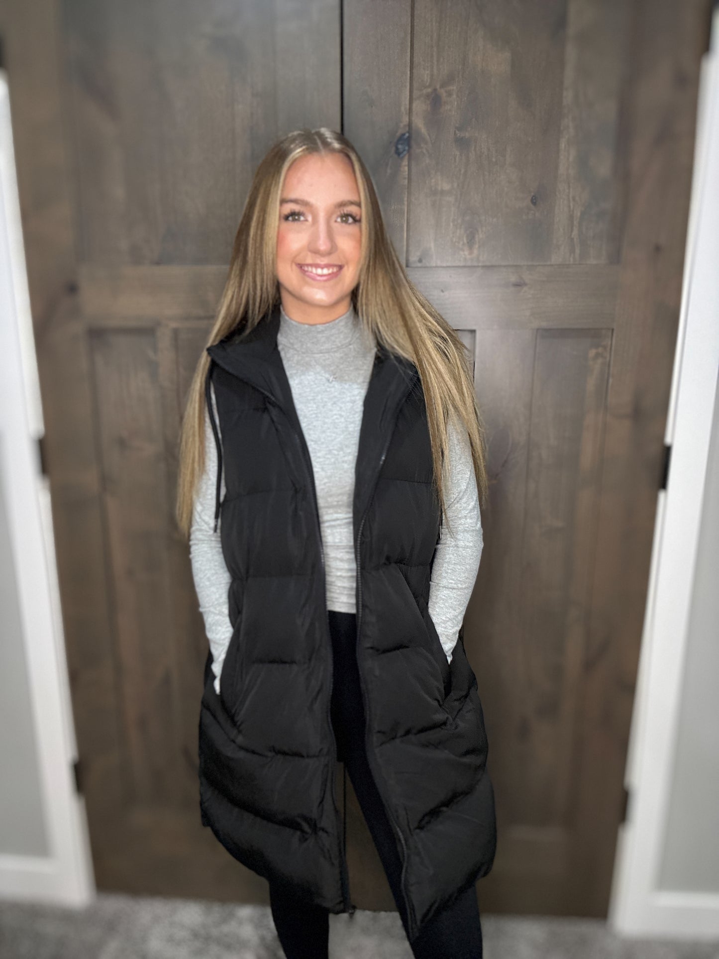 Longline Puffer Vest