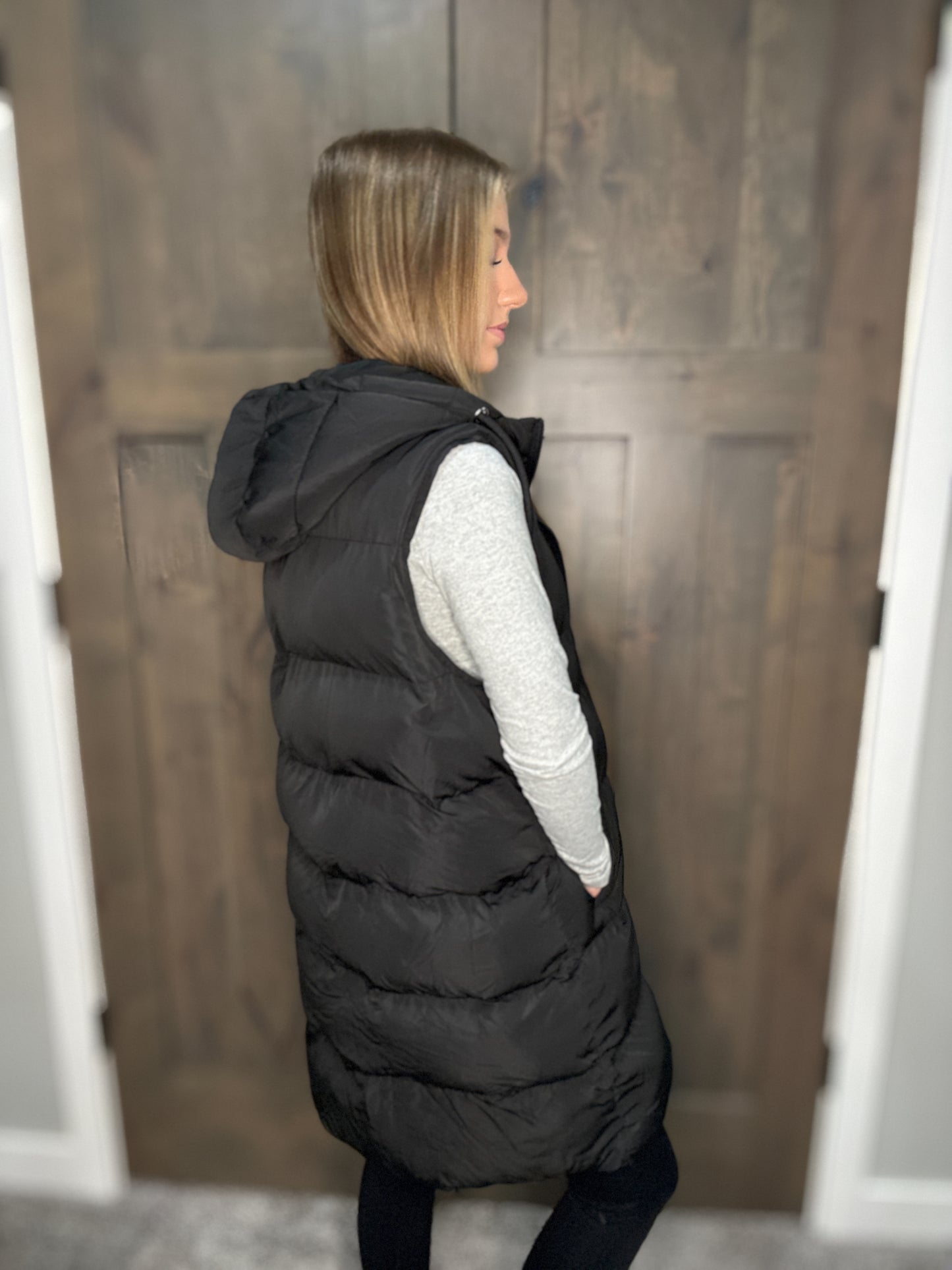 Longline Puffer Vest