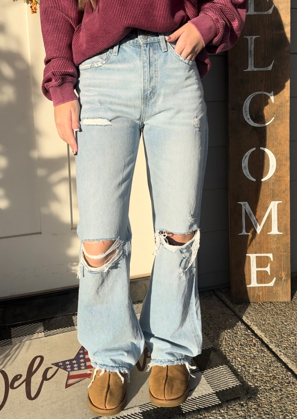 90’s Denim Flares